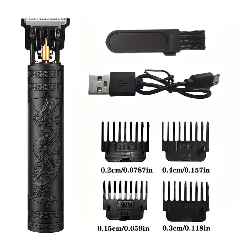 Amber Sky™ Dragon-Design Professional Hair Trimmer Kit